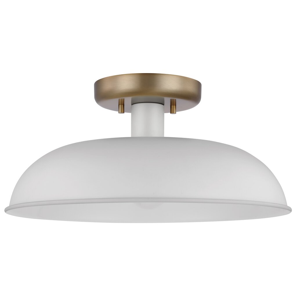 Satco 60-7490 Semi Flush Fixture Colony; 1 Light; Small Semi-Flush