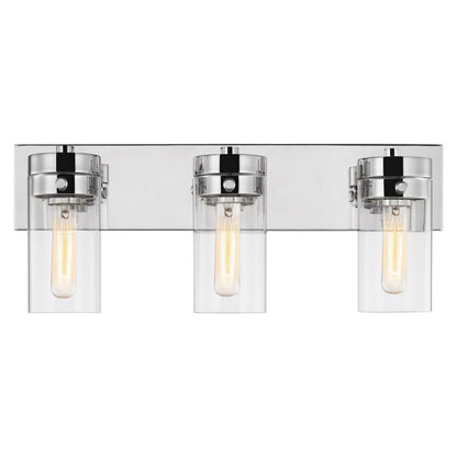 Satco 60-7633 Vanity Fixture Intersection; 3 Light; Polished Nickel