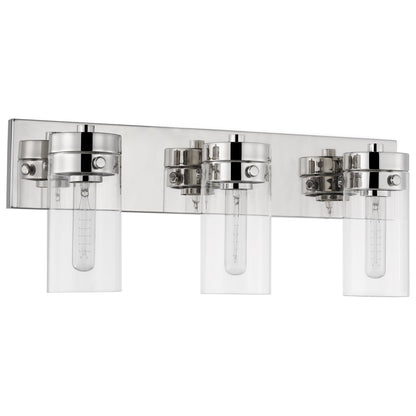 Satco 60-7633 Vanity Fixture Intersection; 3 Light; Polished Nickel