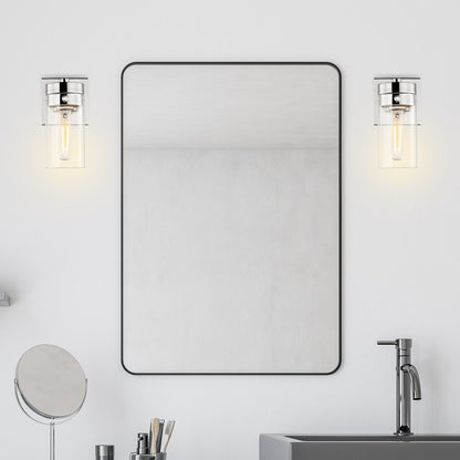 Satco 60-7631 Vanity Fixture Intersection; 1 Light; Polished Nickel