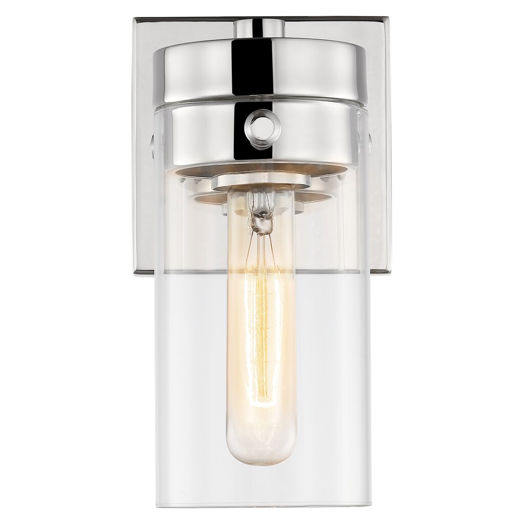 Satco 60-7631 Vanity Fixture Intersection; 1 Light; Polished Nickel