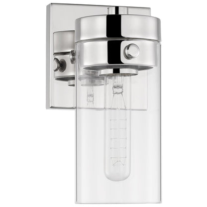 Satco 60-7631 Vanity Fixture Intersection; 1 Light; Polished Nickel