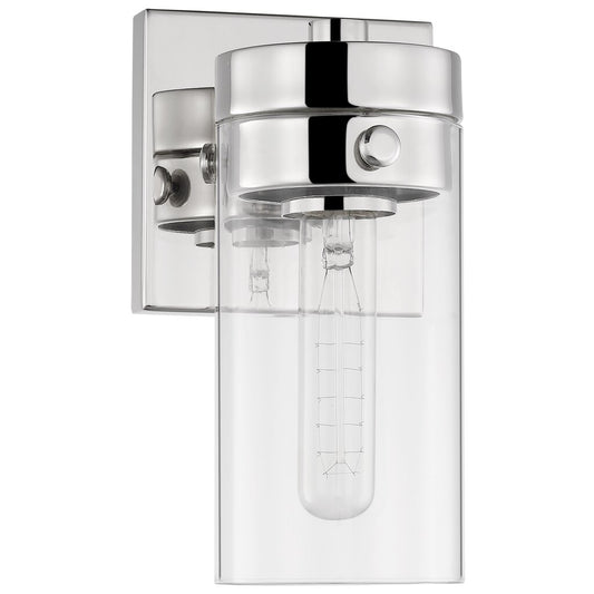 Satco 60-7631 Vanity Fixture Intersection; 1 Light; Polished Nickel