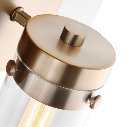 Satco 60-7533 Vanity Fixture Intersection; 3 Light; Burnished Brass