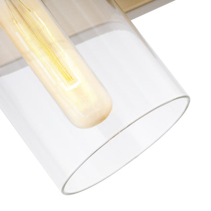 Satco 60-7532 Vanity Fixture Intersection; 2 Light; Burnished Brass