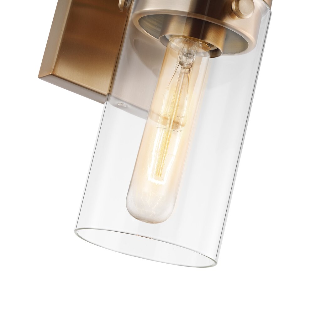 Satco 60-7531 Vanity Fixture Intersection; 1 Light; Burnished Brass