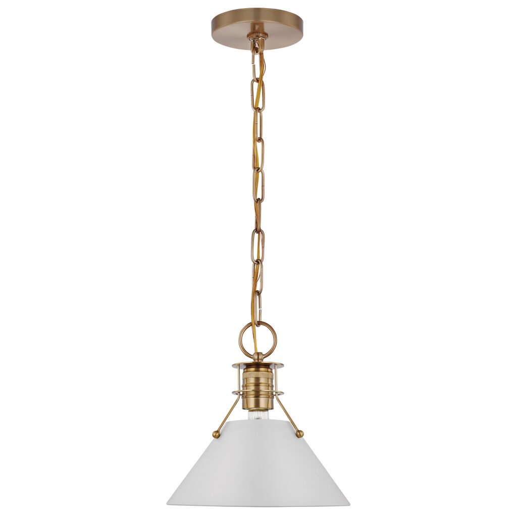 Satco 60-7526 Pendant Fixture Outpost; 1 Light; Large Matte White with