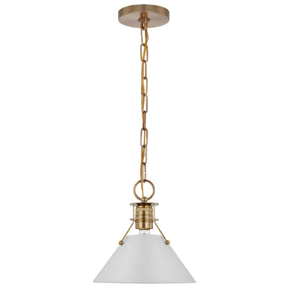 Satco 60-7526 Pendant Fixture Outpost; 1 Light; Large Matte White with