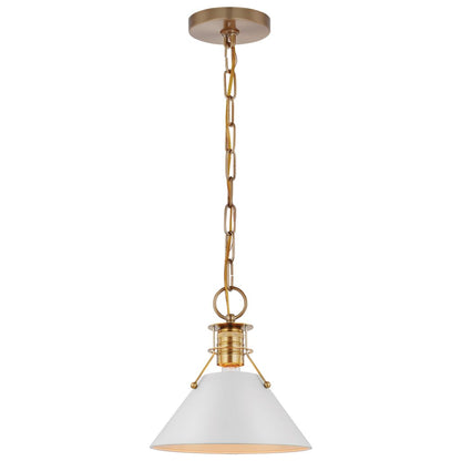 Satco 60-7526 Pendant Fixture Outpost; 1 Light; Large Matte White with
