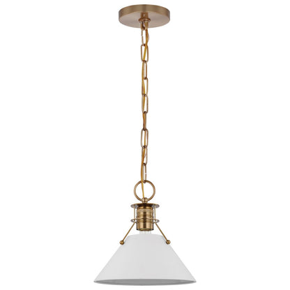 Satco 60-7526 Pendant Fixture Outpost; 1 Light; Large Matte White with