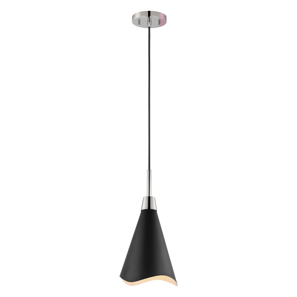 Satco 60-7478 Pendant Fixture Tango; 1 Light; Large Matte Black with