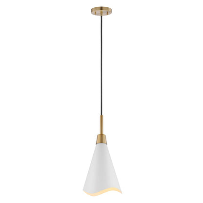 Satco 60-7477 Pendant Fixture Tango; 1 Light; Large Matte White with