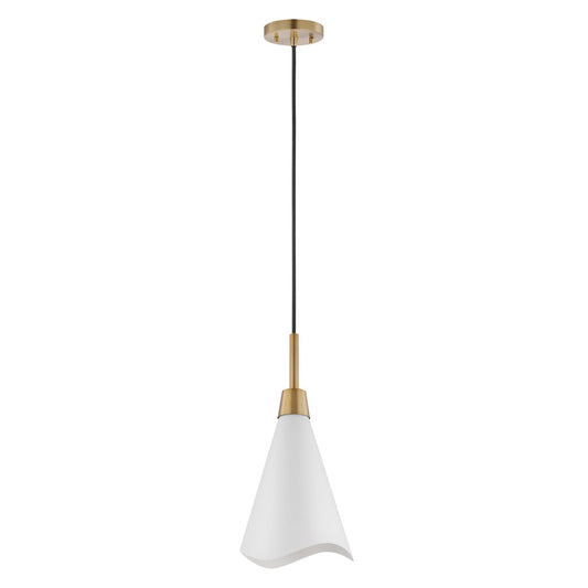 Satco 60-7477 Pendant Fixture Tango; 1 Light; Large Matte White with