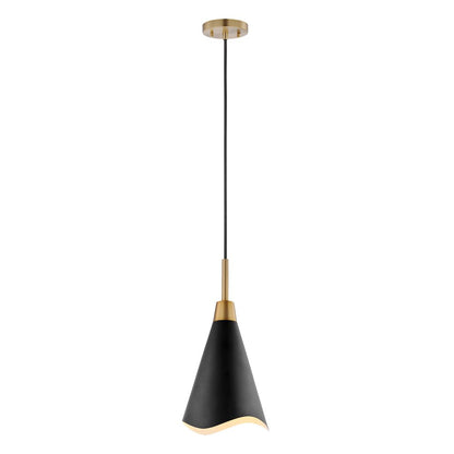 Satco 60-7476 Pendant Fixture Tango; 1 Light; Large Matte Black with