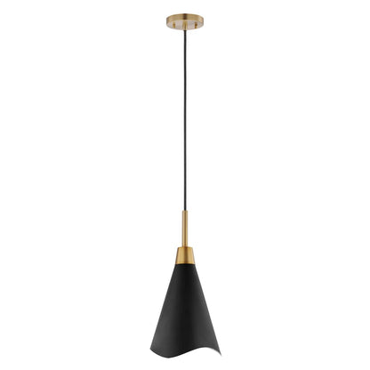 Satco 60-7476 Pendant Fixture Tango; 1 Light; Large Matte Black with