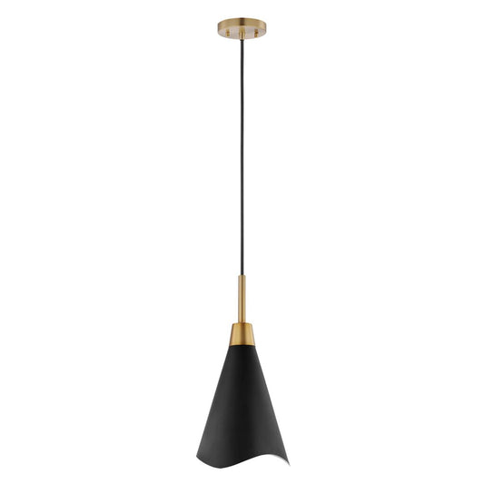 Satco 60-7476 Pendant Fixture Tango; 1 Light; Large Matte Black with