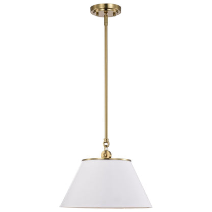 Satco 60-7412 Pendant Fixture Dover; 1 Light; Medium White with