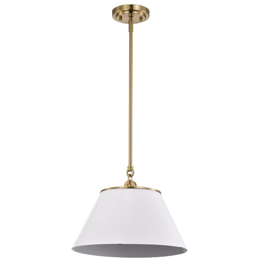 Satco 60-7412 Pendant Fixture Dover; 1 Light; Medium White with