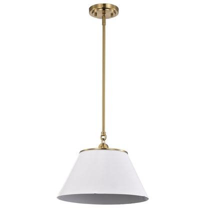 Satco 60-7412 Pendant Fixture Dover; 1 Light; Medium White with