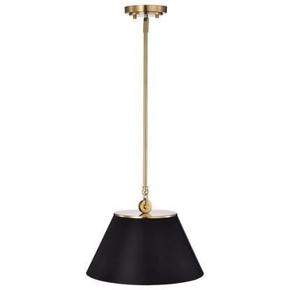 Satco 60-7411 Pendant Fixture Dover; 1 Light; Medium Black with