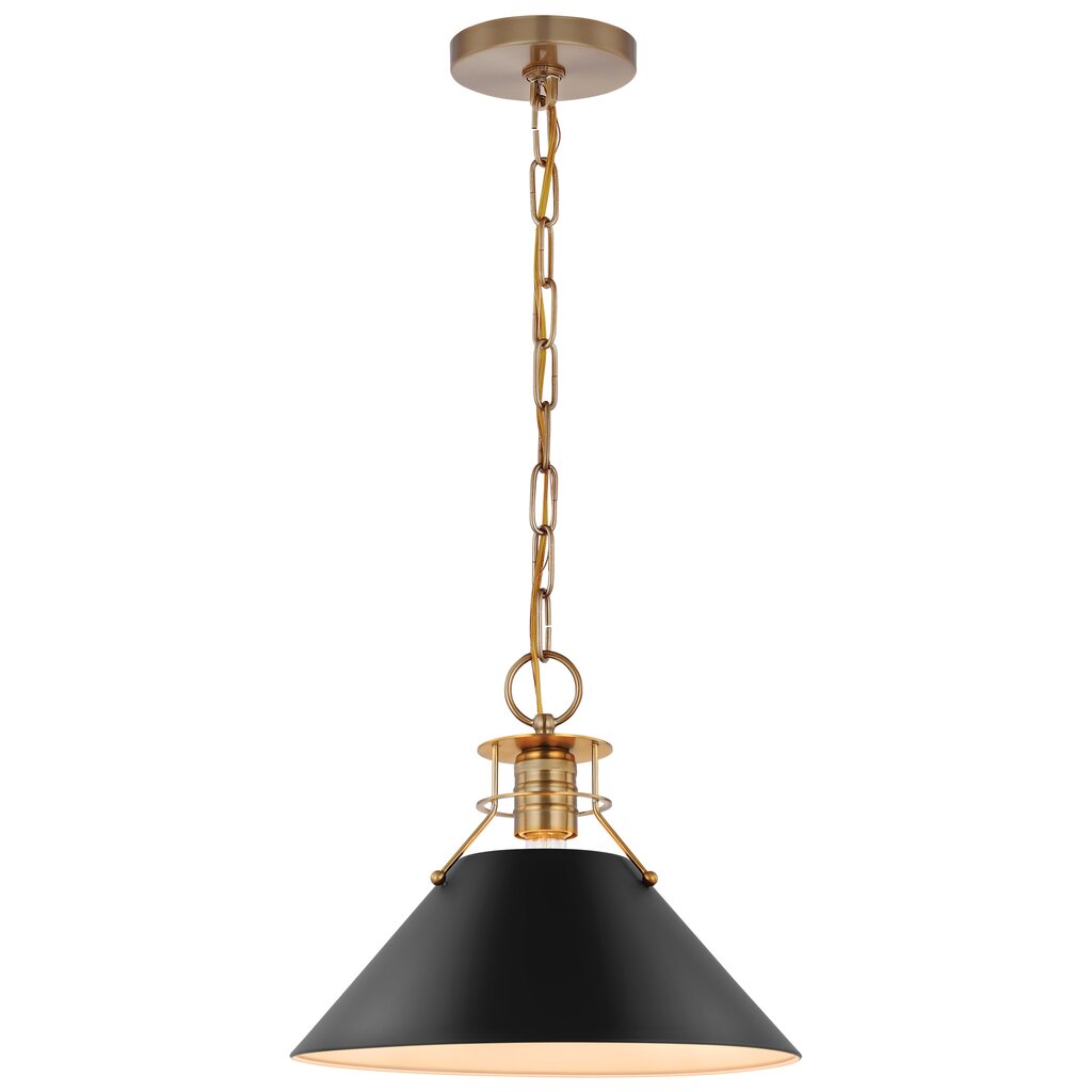 Satco 60-7523 Pendant Fixture Outpost; 1 Light; Medium Matte Black