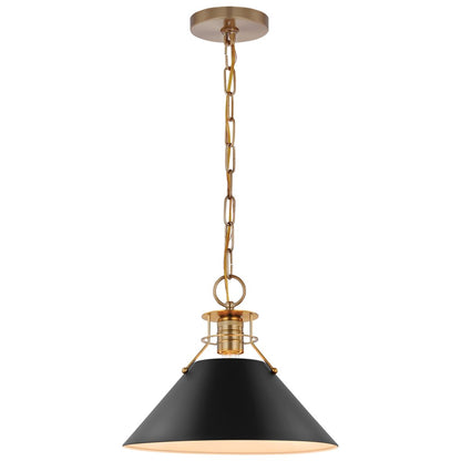 Satco 60-7523 Pendant Fixture Outpost; 1 Light; Medium Matte Black