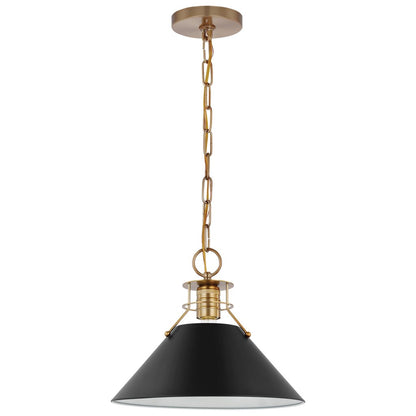 Satco 60-7523 Pendant Fixture Outpost; 1 Light; Medium Matte Black