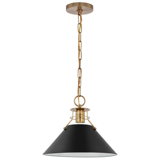 Satco 60-7523 Pendant Fixture Outpost; 1 Light; Medium Matte Black