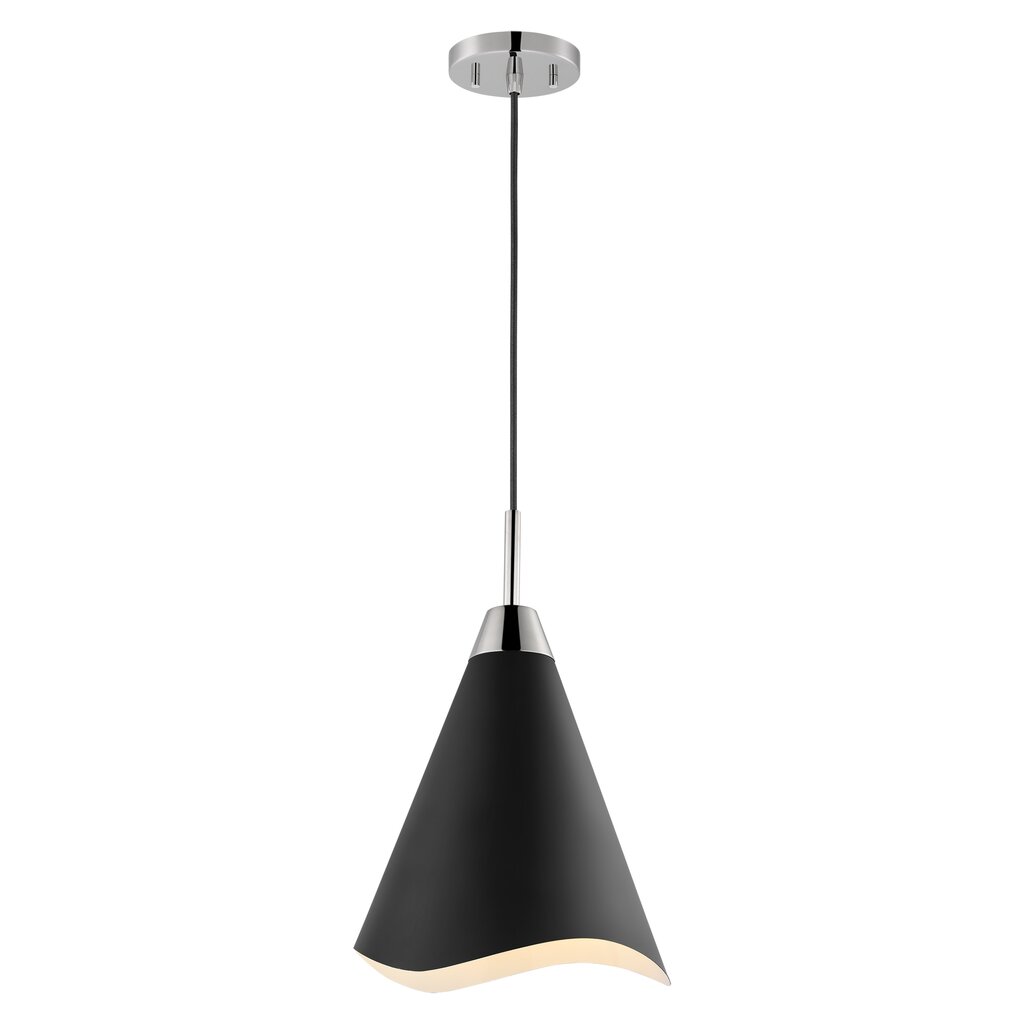 Satco 60-7475 Pendant Fixture Tango; 1 Light; Medium Matte Black with