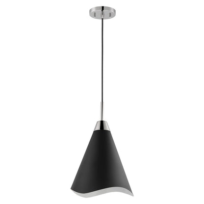 Satco 60-7475 Pendant Fixture Tango; 1 Light; Medium Matte Black with