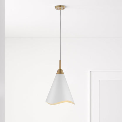 Satco 60-7474 Pendant Fixture Tango; 1 Light; Medium Matte White with
