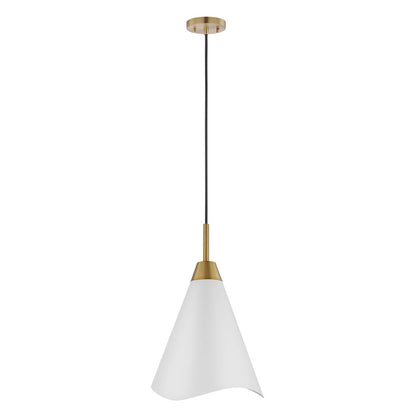 Satco 60-7474 Pendant Fixture Tango; 1 Light; Medium Matte White with