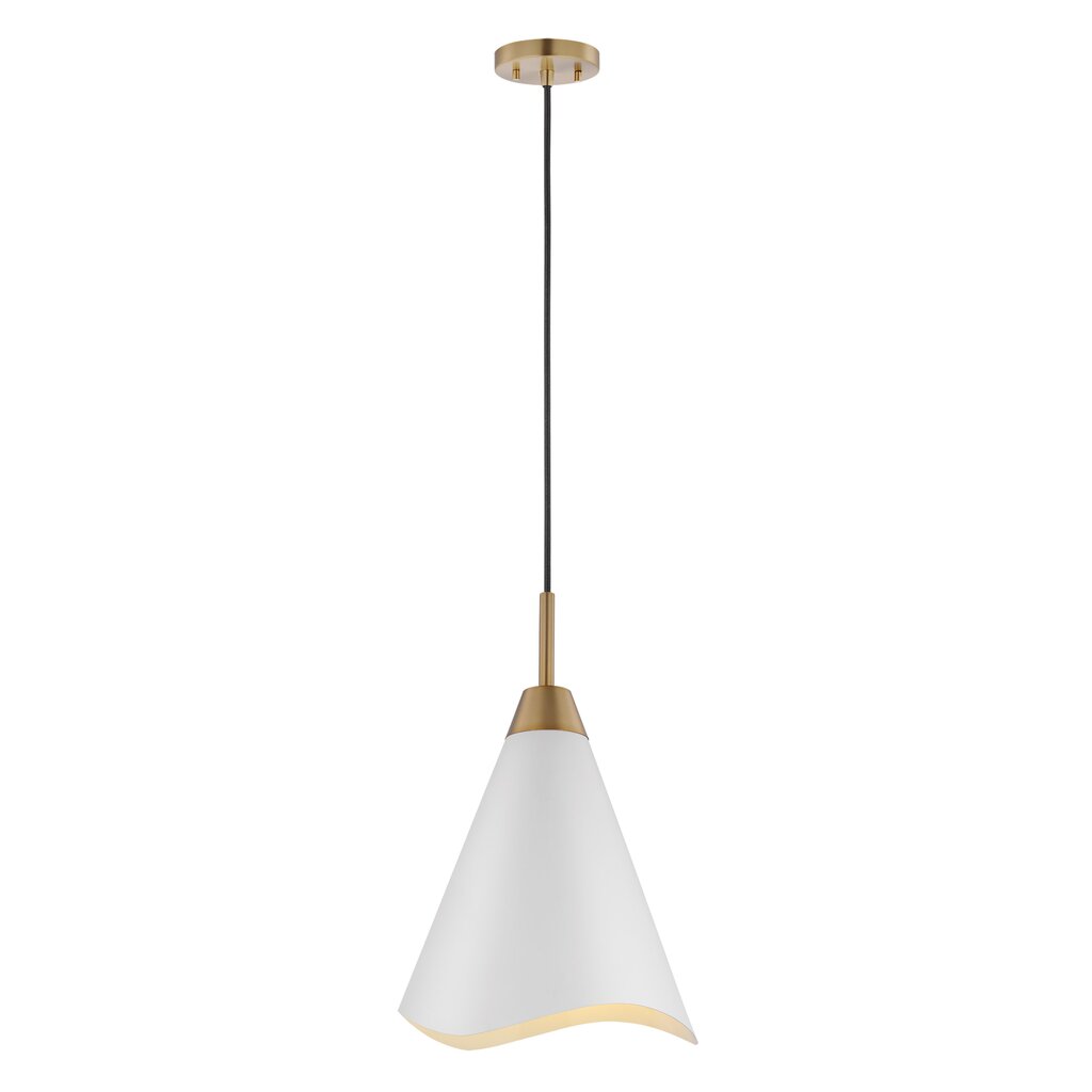 Satco 60-7474 Pendant Fixture Tango; 1 Light; Medium Matte White with
