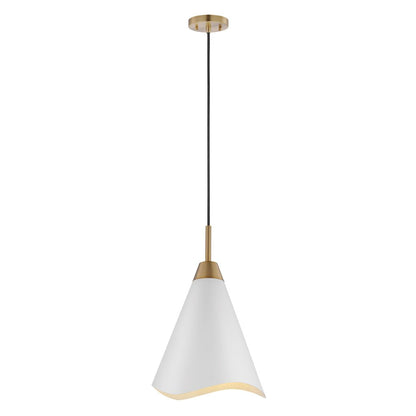 Satco 60-7474 Pendant Fixture Tango; 1 Light; Medium Matte White with