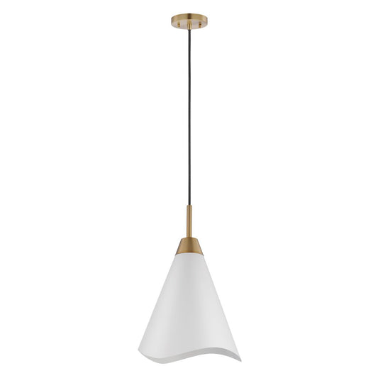 Satco 60-7474 Pendant Fixture Tango; 1 Light; Medium Matte White with