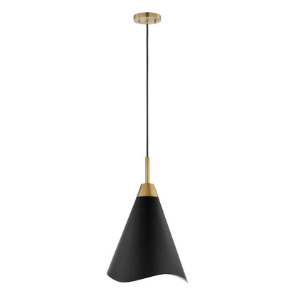 Satco 60-7473 Pendant Fixture Tango; 1 Light; Medium Matte Black with