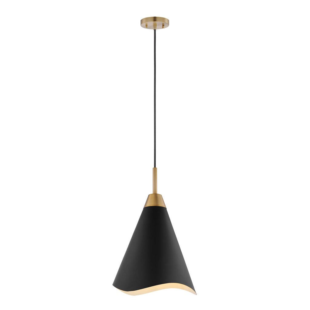 Satco 60-7473 Pendant Fixture Tango; 1 Light; Medium Matte Black with