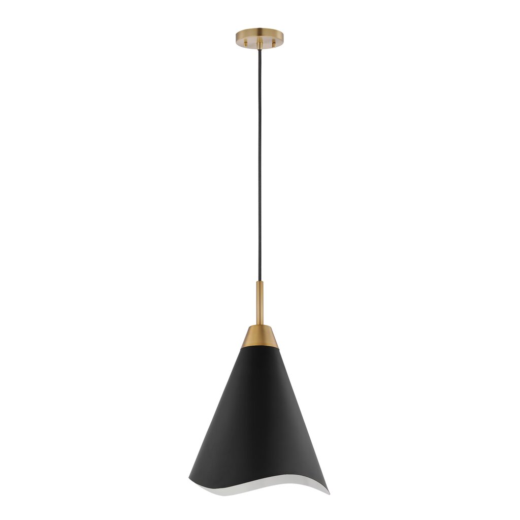Satco 60-7473 Pendant Fixture Tango; 1 Light; Medium Matte Black with
