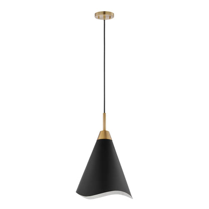 Satco 60-7473 Pendant Fixture Tango; 1 Light; Medium Matte Black with