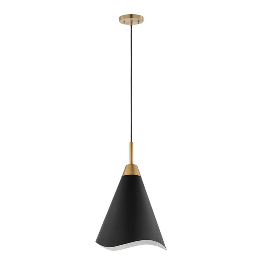 Satco 60-7473 Pendant Fixture Tango; 1 Light; Medium Matte Black with