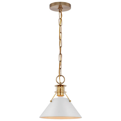 Satco 60-7522 Pendant Fixture Outpost; 1 Light; Small Matte White with