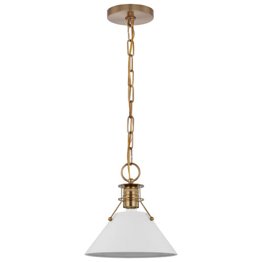 Satco 60-7522 Pendant Fixture Outpost; 1 Light; Small Matte White with