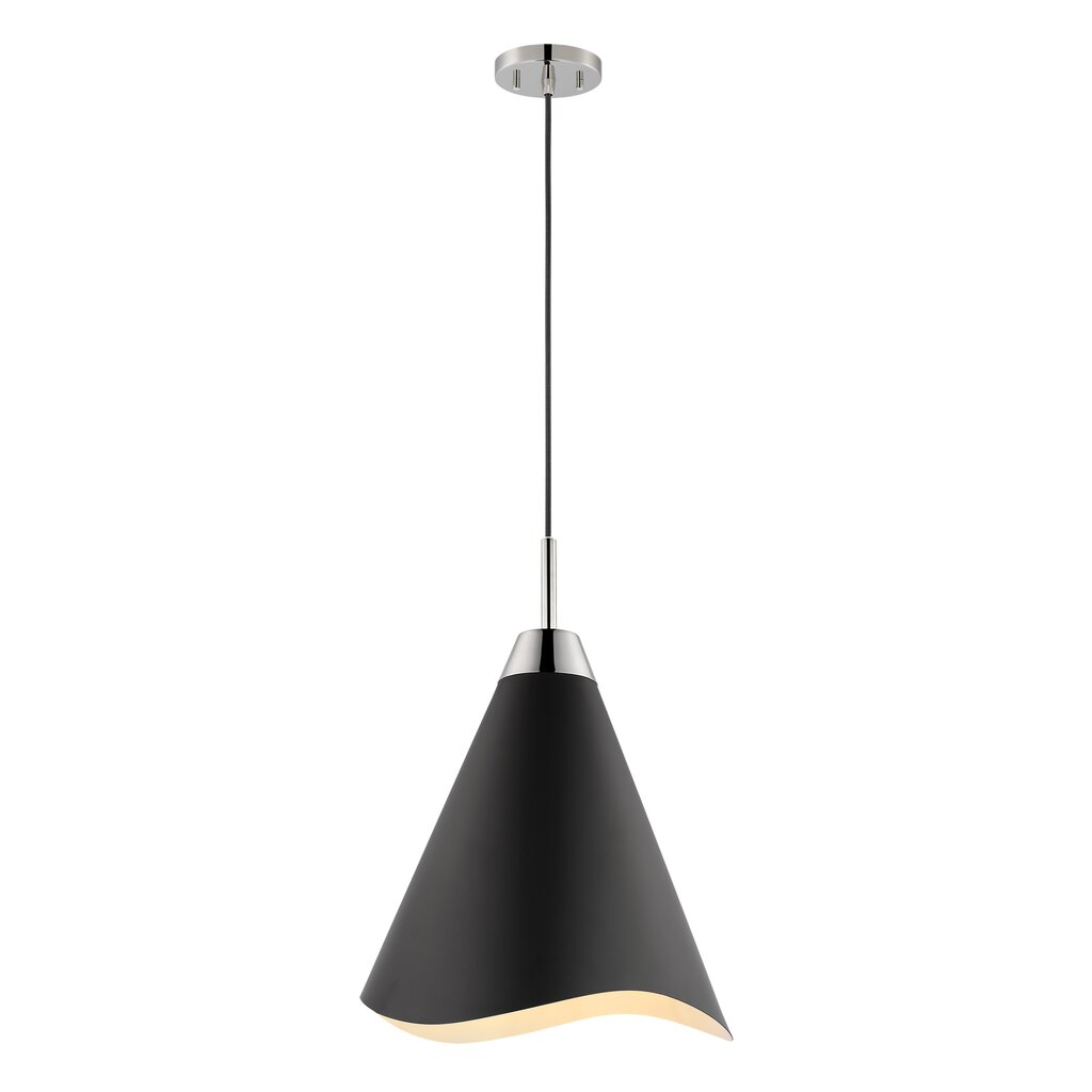 Satco 60-7472 Pendant Fixture Tango; 1 Light; Small Matte Black with