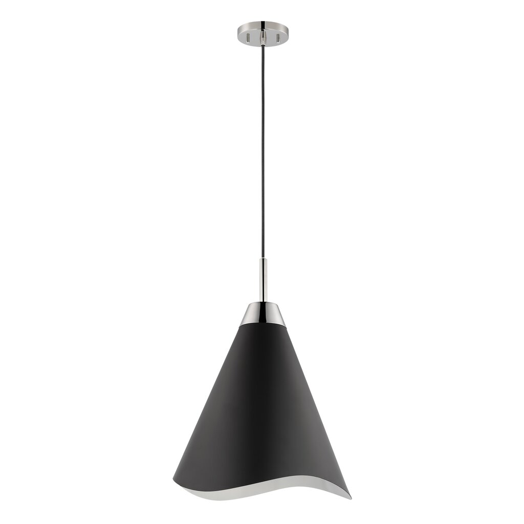 Satco 60-7472 Pendant Fixture Tango; 1 Light; Small Matte Black with