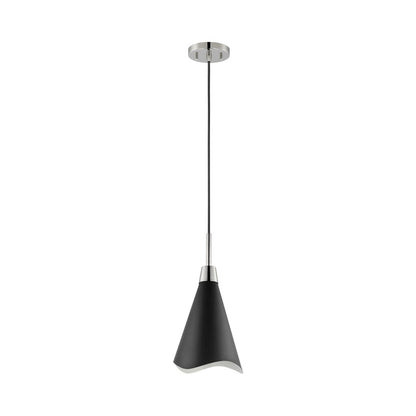 Satco 60-7472 Pendant Fixture Tango; 1 Light; Small Matte Black with