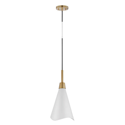 Satco 60-7471 Pendant Fixture Tango; 1 Light; Small Matte White with