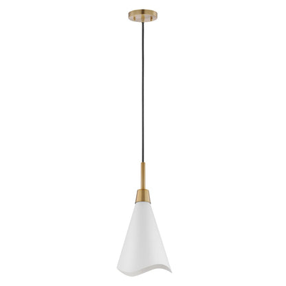 Satco 60-7471 Pendant Fixture Tango; 1 Light; Small Matte White with
