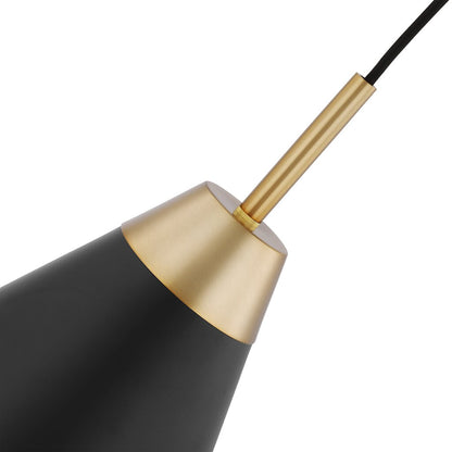 Satco 60-7470 Pendant Fixture Tango; 1 Light; Small Matte Black with