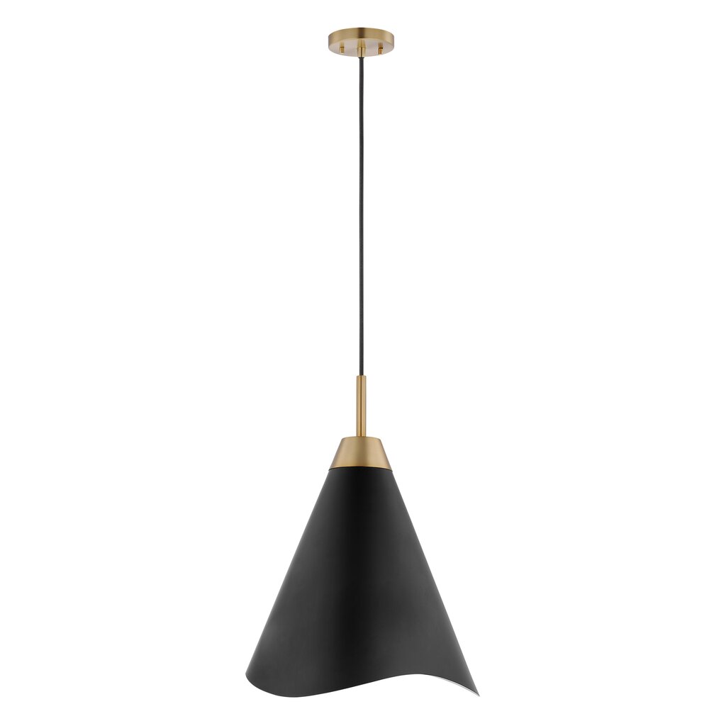 Satco 60-7470 Pendant Fixture Tango; 1 Light; Small Matte Black with