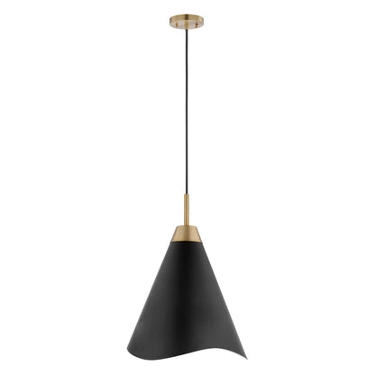 Satco 60-7470 Pendant Fixture Tango; 1 Light; Small Matte Black with
